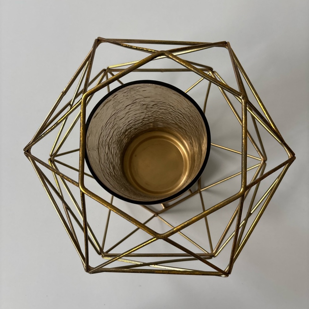 Gold Geometric Pendant Light Fixture